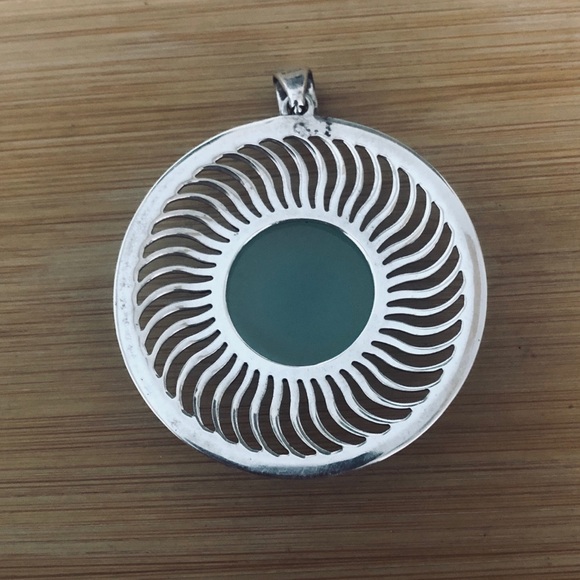 $64 Doug Paulus Estate Drop Pendant   Sterling Silver   Marked dp 925 India - Picture 5 of 6